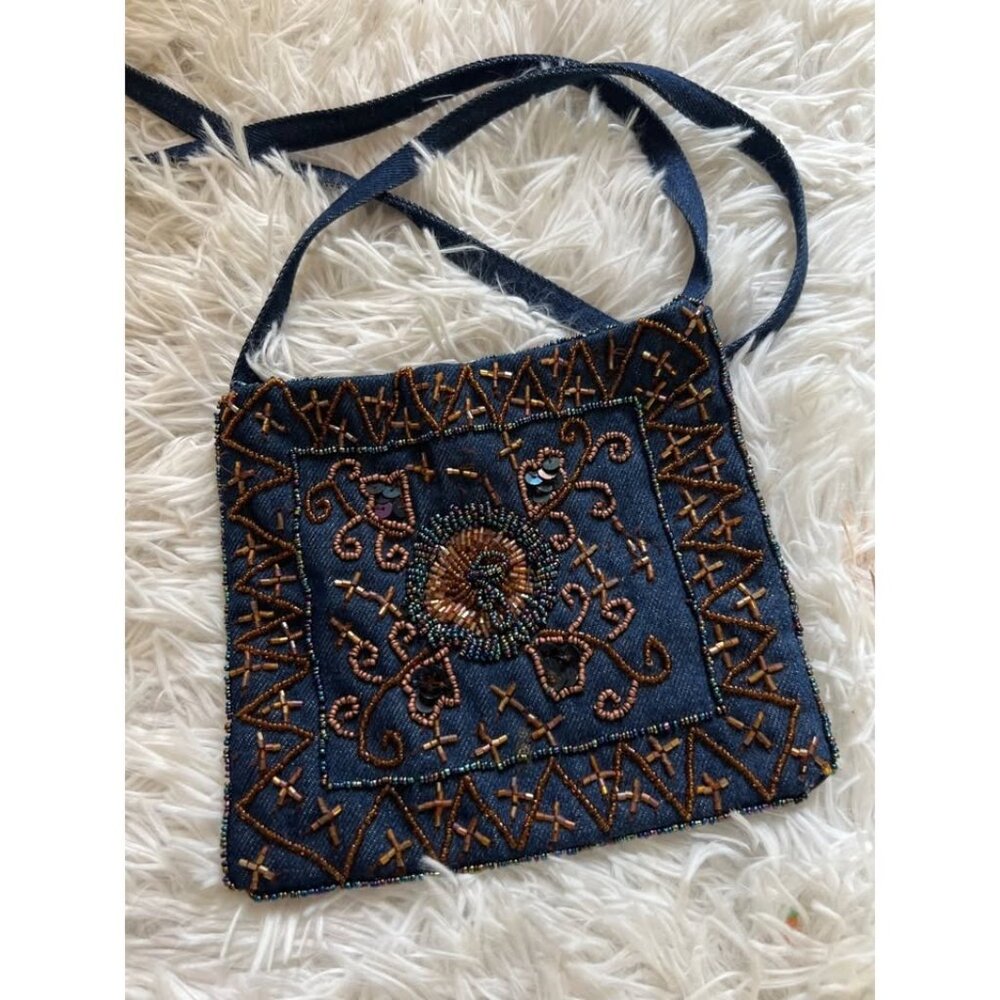 Small Beaded Purse Made in India Stunning Boho Evening or Casual Bag